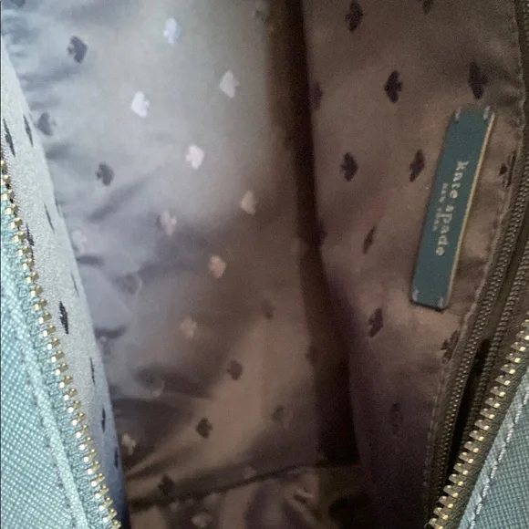 Kate Spade Blue and Purple Satchel with Silver Hardware - Picture 4 of 11